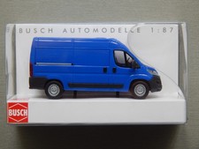 Busch 54603 - NEU+OVP - Fiat Ducato Kastenwagen BJ 2014 blau - H0/1:87