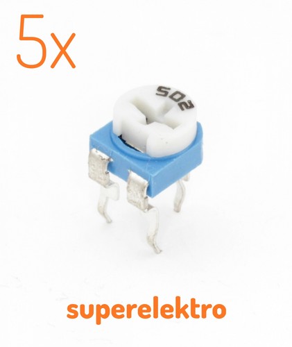 Trimmer potentiometer - 5x, trimmer-potentiometer