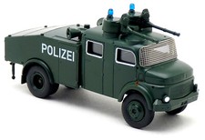 Brekina 47180 - MB Mercedes LA 1113 Wasserwerfer Polizei dunkel grün LKW 1:87 H0