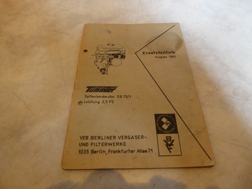 Ersatzteilliste tümmler - ersatzteilliste,