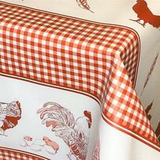 Wachstuch tischdecke huhn - wachstuch,