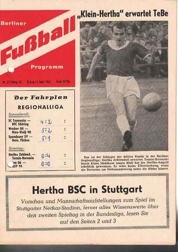 Fussball programmheft 63 - fussball-programmheft,