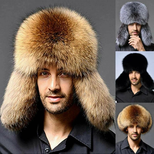 Russische fellmütze uschanka - fellmütze,
