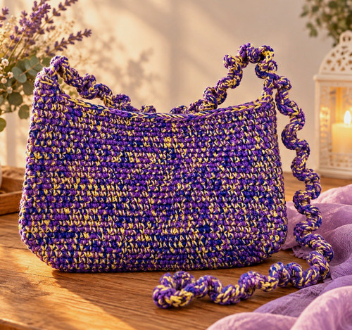 Handgehäkelte schultertasche - handgehäkelte,