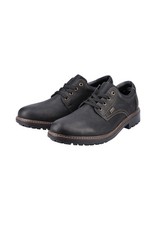 Rieker Herren Schnürschuhe Halbschuhe Businessschuhe Leder Schuhe B4610 schwarz