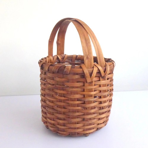 Vintage henkelkorb geflochten - vintage,
