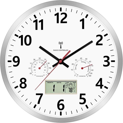 Wanduhr funk digital analog - funk,