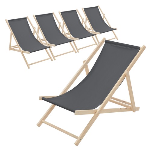 5er set liegestuhl strandliege - 5er,