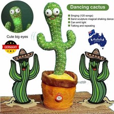 Sprechender Kaktus,Kaktus Spielzeug Nachsprechen Singender Tanzender Kaktus NEU