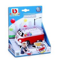VW Samba “Poppin” , 11,5 cm rot/gelb, mit Rückziehfunktion, hüpfende Bälle