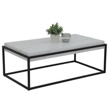 Couchtisch - Marmoroptik weiß