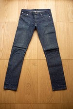 A.P.C. Petit Standard Raw Denim Selvedge Straight Jeans Schmal Indigo. 28 getragen