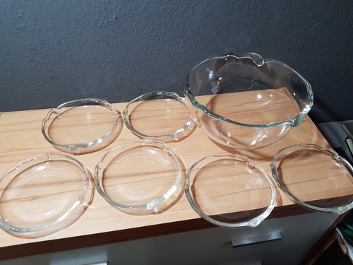 Vintage glasschalen set - vintage,