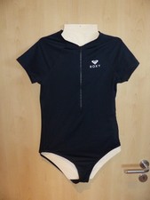 Roxy Onesie Badeanzug kurzarm + schwarz