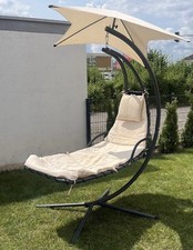 Hängeliege Gestell, Schwebeliege, Schwingliege, Gartenliege, Sonnenliege