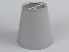 Aufsteckschirm Klemmschirm Stoff betongrau  Tischlampe Nachttischlampe Wandlampe