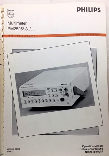 Philips pm2525 multimeter - philips,