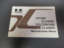 Bedienungsanleitung Owner manual engl. Kawasaki Vulcan VN 1500 Classic VN1500D1