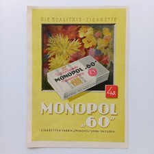 1943 Monopol 60 Zigaretten