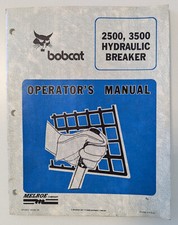 Bobcat Hydraulikhammer 2500 / 3500 Bedienungsanleitung Handbuch Manual