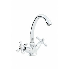 Waschtisch armatur Nostalgie Zweigriff Kreutzgriff für Waschbecken Bad