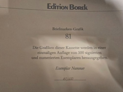 Edition borek briefmarken - borek,