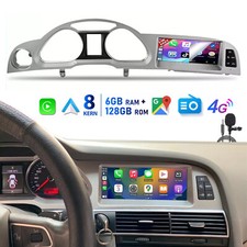 6+128G 8.8" Carplay Android 14 Autoradio GPS Für Audi A6 C6 4F MMI 3G 2010-2012