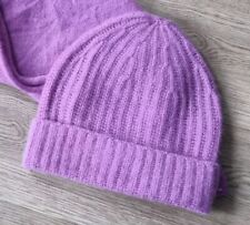Zwillingsherz - Kaschmir, Ribbon Beanie, Mütze, Strick, Lila, One Size