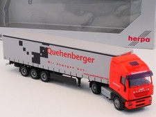 Herpa 270359 Iveco Stralis Curtain Side Quehenberger Mint! OVP 1705-21-3