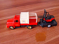 SELTEN!  LKW EKU Bier mit Pritsche und  Gabelstapler (mini)  Zustand gut