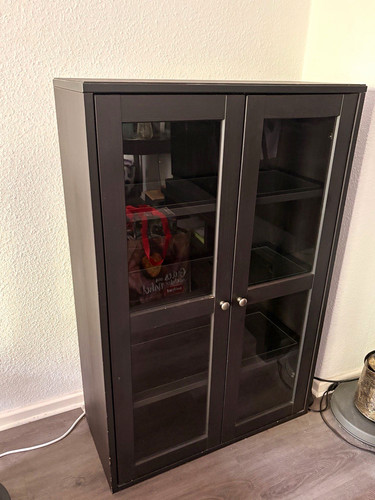 Ikea vitrine schwarz landhaus - schwarz,
