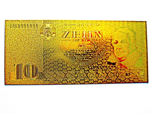 Gold banknote ddr 10 - ddr,