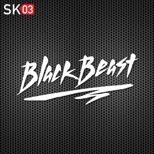 Black beast aufkleber - beast,