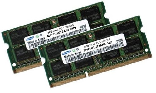8gb 16gb ddr3 sodimm - 2x,