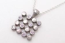 Halskette 925 Sterling SILBER silver argento Amethyst argent necklace cadena