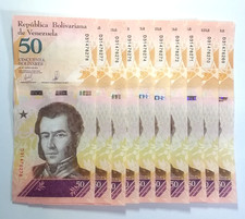 Banknoten Venezuela, 10 x 50