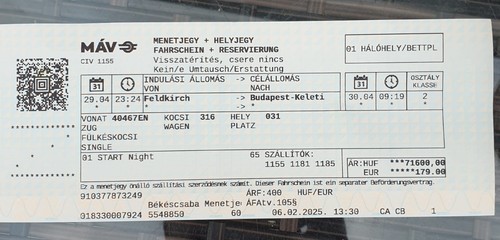 Zugticket verkaufen feldkirch - zugticket,