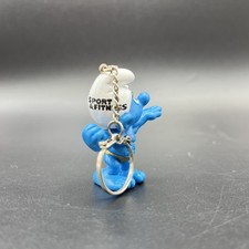 Werbeschlumpf Bodybuilder Sport & Fitness Schlüsselanhänger Schleich SP910 smurf