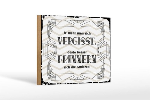 Holzschild mehr man - mehr, sich