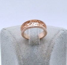 Ring Rotgold 375er Bandring Damenring, Neuwertiger 9 Karat Goldring 