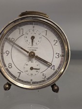 Junghans Bivox Reisewecker mechanisch Vintage 50er Patina Wecker