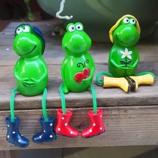 3 Stück Frosch Figuren deko