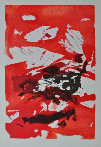 Zao wou blutroter himmel - zao, wou-ki: