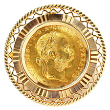 Münzanhänger 14 Karat Münze 986 Gold 1 Dukat Österreich 1915 Franz Joseph 7,80 g