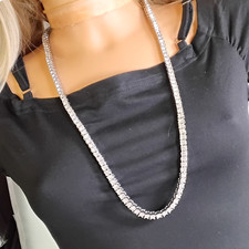 Unisex  Zirkonia Halskette