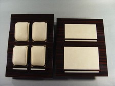 139443: Uhren Display, Vintage, Original, Holz Velours