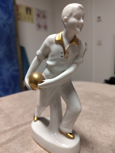 Porzellan keramik figur junge - keramik,