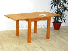 Esstisch mit ansteckplatte 80/120/160x80 Kernbuche massiv geölt Küchen-tisch