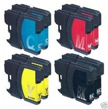 8 x Tinte für Brother MFC-790CW MFC-5490CN MFC-6490CW komp. zu LC-980 mit CHIP !