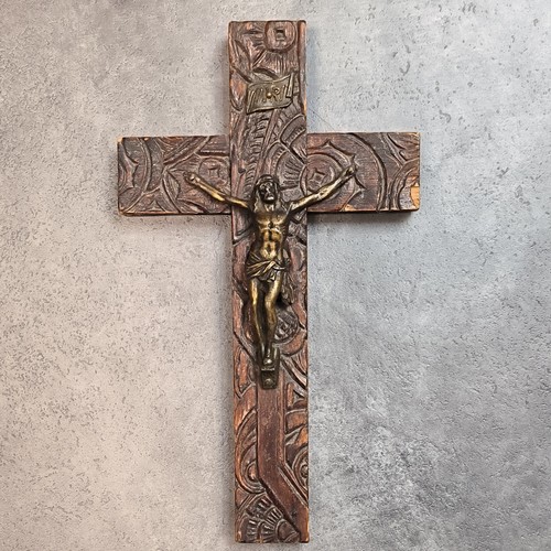 Kruzifix 1880 wandkreuz - kruzifix, holz